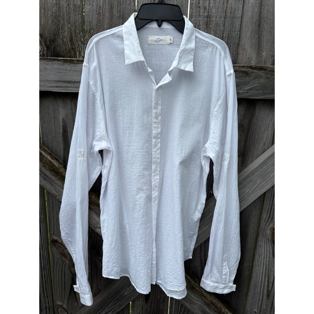 Men's Beachy Wedding Linen Lightweight Button Down Shirt